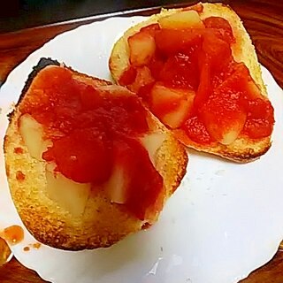 ポテト&トマトのトースト